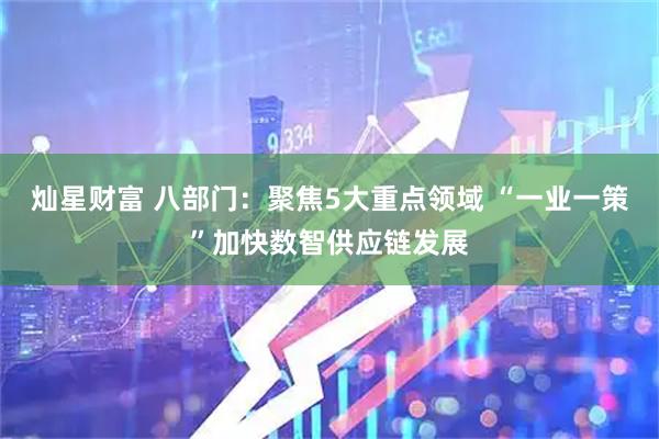 灿星财富 八部门：聚焦5大重点领域 “一业一策”加快数智供应链发展